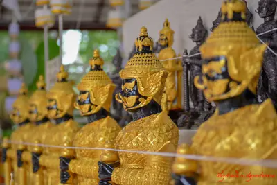 ประมวลภาพพิธีเททองหล่อองค์ท้าวเวสสุวรรณ ๗ องค์ วัดจุฬามณี ปี ๒๕๖๒