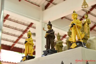 ประมวลภาพพิธีเททองหล่อองค์ท้าวเวสสุวรรณ ๗ องค์ วัดจุฬามณี ปี ๒๕๖๒