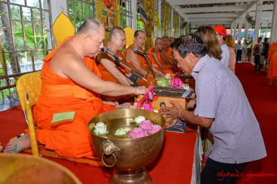 ประมวลภาพพิธีเททองหล่อองค์ท้าวเวสสุวรรณ ๗ องค์ วัดจุฬามณี ปี ๒๕๖๒