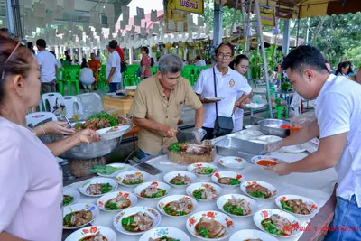 ประมวลภาพพิธีเททองหล่อองค์ท้าวเวสสุวรรณ ๗ องค์ วัดจุฬามณี ปี ๒๕๖๒