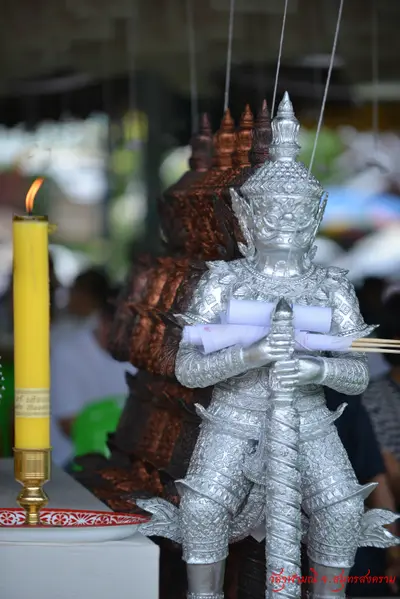 ประมวลภาพพิธีเททองหล่อองค์ท้าวเวสสุวรรณ ๗ องค์ วัดจุฬามณี ปี ๒๕๖๒