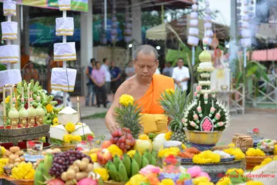 ประมวลภาพพิธีเททองหล่อองค์ท้าวเวสสุวรรณ ๗ องค์ วัดจุฬามณี ปี ๒๕๖๒