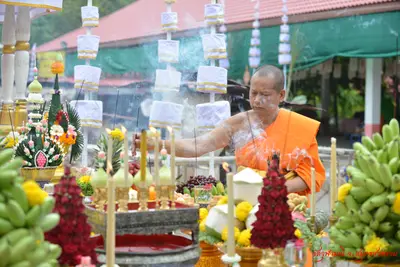 ประมวลภาพพิธีเททองหล่อองค์ท้าวเวสสุวรรณ ๗ องค์ วัดจุฬามณี ปี ๒๕๖๒