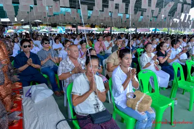 ประมวลภาพพิธีเททองหล่อองค์ท้าวเวสสุวรรณ ๗ องค์ วัดจุฬามณี ปี ๒๕๖๒