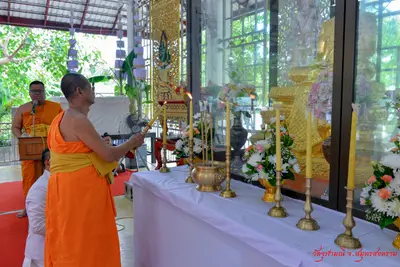 ประมวลภาพพิธีเททองหล่อองค์ท้าวเวสสุวรรณ ๗ องค์ วัดจุฬามณี ปี ๒๕๖๒