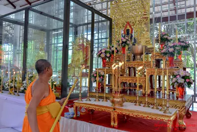 ประมวลภาพพิธีเททองหล่อองค์ท้าวเวสสุวรรณ ๗ องค์ วัดจุฬามณี ปี ๒๕๖๒