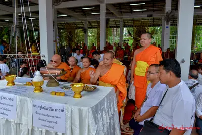 ประมวลภาพพิธีเททองหล่อองค์ท้าวเวสสุวรรณ ๗ องค์ วัดจุฬามณี ปี ๒๕๖๒
