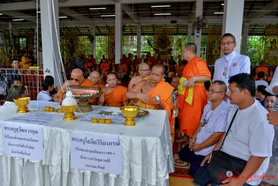 ประมวลภาพพิธีเททองหล่อองค์ท้าวเวสสุวรรณ ๗ องค์ วัดจุฬามณี ปี ๒๕๖๒