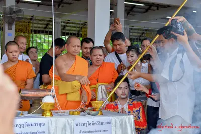 ประมวลภาพพิธีเททองหล่อองค์ท้าวเวสสุวรรณ ๗ องค์ วัดจุฬามณี ปี ๒๕๖๒