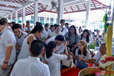 ประมวลภาพพิธีเททองหล่อองค์ท้าวเวสสุวรรณ ๗ องค์ วัดจุฬามณี ปี ๒๕๖๒