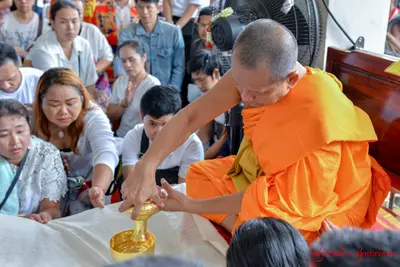 ประมวลภาพพิธีเททองหล่อองค์ท้าวเวสสุวรรณ ๗ องค์ วัดจุฬามณี ปี ๒๕๖๒