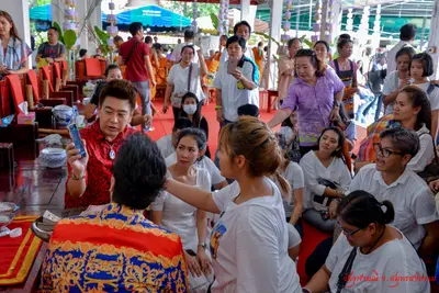 ประมวลภาพพิธีเททองหล่อองค์ท้าวเวสสุวรรณ ๗ องค์ วัดจุฬามณี ปี ๒๕๖๒