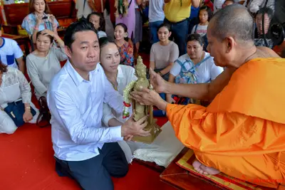 ประมวลภาพพิธีเททองหล่อองค์ท้าวเวสสุวรรณ ๗ องค์ วัดจุฬามณี ปี ๒๕๖๒