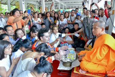 ประมวลภาพพิธีเททองหล่อองค์ท้าวเวสสุวรรณ ๗ องค์ วัดจุฬามณี ปี ๒๕๖๒