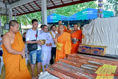 ประมวลภาพพิธีเททองหล่อองค์ท้าวเวสสุวรรณ ๗ องค์ วัดจุฬามณี ปี ๒๕๖๒