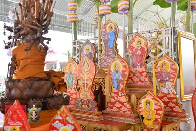 ประมวลภาพพิธีพุทธาภิเษกเหรียญจตุมหาราชิกา พญาเต่าเรือน วัดจุฬามณี ปี ๒๕๖๓