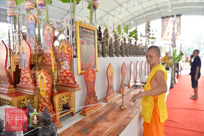 ประมวลภาพพิธีพุทธาภิเษกเหรียญจตุมหาราชิกา พญาเต่าเรือน วัดจุฬามณี ปี ๒๕๖๓
