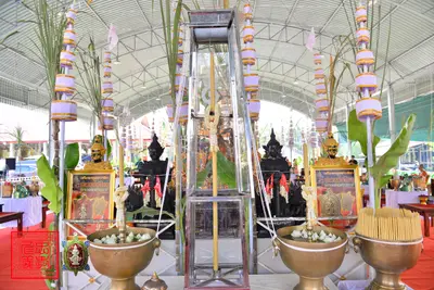 ประมวลภาพพิธีพุทธาภิเษกเหรียญจตุมหาราชิกา พญาเต่าเรือน วัดจุฬามณี ปี ๒๕๖๓