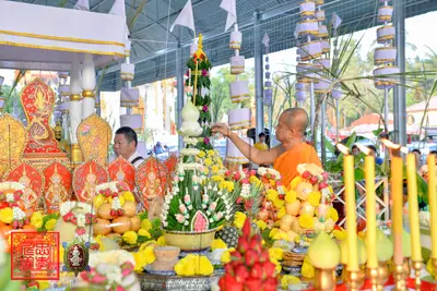 ประมวลภาพพิธีพุทธาภิเษกเหรียญจตุมหาราชิกา พญาเต่าเรือน วัดจุฬามณี ปี ๒๕๖๓