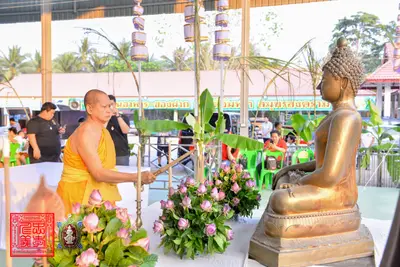 ประมวลภาพพิธีพุทธาภิเษกเหรียญจตุมหาราชิกา พญาเต่าเรือน วัดจุฬามณี ปี ๒๕๖๓