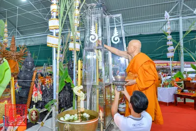 ประมวลภาพพิธีพุทธาภิเษกเหรียญจตุมหาราชิกา พญาเต่าเรือน วัดจุฬามณี ปี ๒๕๖๓