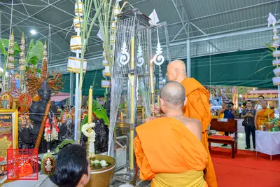 ประมวลภาพพิธีพุทธาภิเษกเหรียญจตุมหาราชิกา พญาเต่าเรือน วัดจุฬามณี ปี ๒๕๖๓
