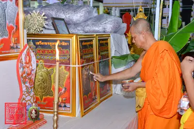 ประมวลภาพพิธีพุทธาภิเษกเหรียญจตุมหาราชิกา พญาเต่าเรือน วัดจุฬามณี ปี ๒๕๖๓
