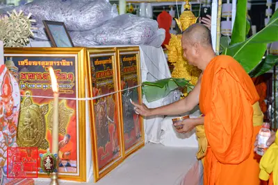 ประมวลภาพพิธีพุทธาภิเษกเหรียญจตุมหาราชิกา พญาเต่าเรือน วัดจุฬามณี ปี ๒๕๖๓