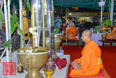 ประมวลภาพพิธีพุทธาภิเษกเหรียญจตุมหาราชิกา พญาเต่าเรือน วัดจุฬามณี ปี ๒๕๖๓