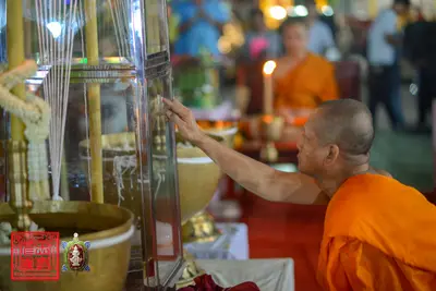 ประมวลภาพพิธีพุทธาภิเษกเหรียญจตุมหาราชิกา พญาเต่าเรือน วัดจุฬามณี ปี ๒๕๖๓