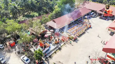 ประมวลภาพงานบวงสรวงใหญ่ท้าวเวสสุวรรณโณ วัดจุฬามณี ปี ๒๕๖๓