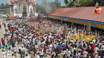 ประมวลภาพงานบวงสรวงใหญ่ท้าวเวสสุวรรณโณ วัดจุฬามณี ปี ๒๕๖๓