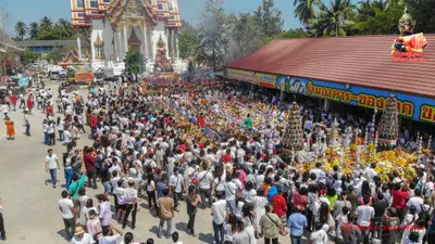 ประมวลภาพงานบวงสรวงใหญ่ท้าวเวสสุวรรณโณ วัดจุฬามณี ปี ๒๕๖๓