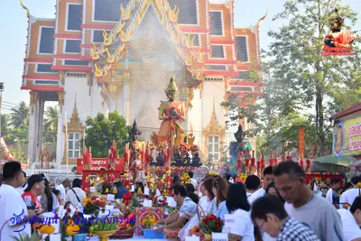 ประมวลภาพงานบวงสรวงใหญ่ท้าวเวสสุวรรณโณ วัดจุฬามณี ปี ๒๕๖๓