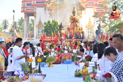 ประมวลภาพงานบวงสรวงใหญ่ท้าวเวสสุวรรณโณ วัดจุฬามณี ปี ๒๕๖๓