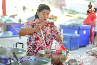 ประมวลภาพงานบวงสรวงใหญ่ท้าวเวสสุวรรณโณ วัดจุฬามณี ปี ๒๕๖๓
