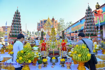 ประมวลภาพงานบวงสรวงใหญ่ท้าวเวสสุวรรณโณ วัดจุฬามณี ปี ๒๕๖๓