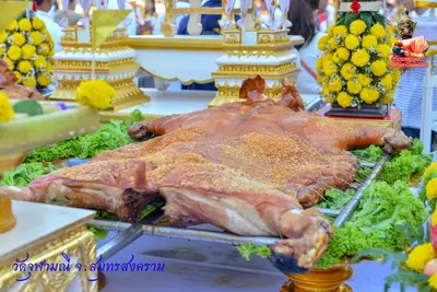 ประมวลภาพงานบวงสรวงใหญ่ท้าวเวสสุวรรณโณ วัดจุฬามณี ปี ๒๕๖๓