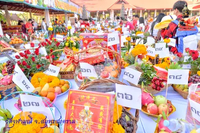 ประมวลภาพงานบวงสรวงใหญ่ท้าวเวสสุวรรณโณ วัดจุฬามณี ปี ๒๕๖๓