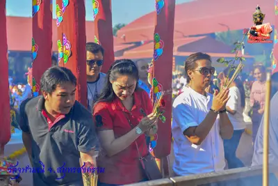 ประมวลภาพงานบวงสรวงใหญ่ท้าวเวสสุวรรณโณ วัดจุฬามณี ปี ๒๕๖๓