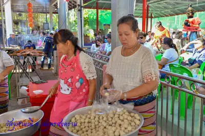 ประมวลภาพงานบวงสรวงใหญ่ท้าวเวสสุวรรณโณ วัดจุฬามณี ปี ๒๕๖๓