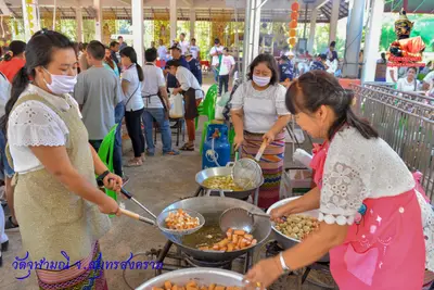 ประมวลภาพงานบวงสรวงใหญ่ท้าวเวสสุวรรณโณ วัดจุฬามณี ปี ๒๕๖๓
