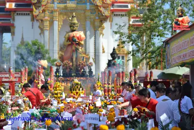 ประมวลภาพงานบวงสรวงใหญ่ท้าวเวสสุวรรณโณ วัดจุฬามณี ปี ๒๕๖๓