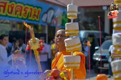 ประมวลภาพงานบวงสรวงใหญ่ท้าวเวสสุวรรณโณ วัดจุฬามณี ปี ๒๕๖๓