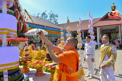 ประมวลภาพงานบวงสรวงใหญ่ท้าวเวสสุวรรณโณ วัดจุฬามณี ปี ๒๕๖๓