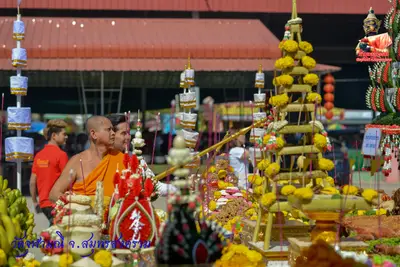 ประมวลภาพงานบวงสรวงใหญ่ท้าวเวสสุวรรณโณ วัดจุฬามณี ปี ๒๕๖๓
