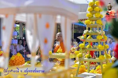 ประมวลภาพงานบวงสรวงใหญ่ท้าวเวสสุวรรณโณ วัดจุฬามณี ปี ๒๕๖๓