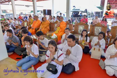ประมวลภาพงานบวงสรวงใหญ่ท้าวเวสสุวรรณโณ วัดจุฬามณี ปี ๒๕๖๓