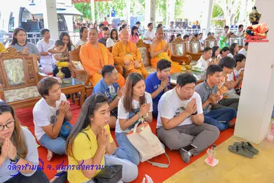 ประมวลภาพงานบวงสรวงใหญ่ท้าวเวสสุวรรณโณ วัดจุฬามณี ปี ๒๕๖๓