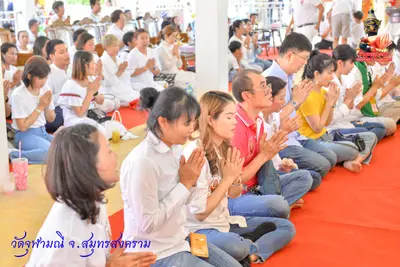 ประมวลภาพงานบวงสรวงใหญ่ท้าวเวสสุวรรณโณ วัดจุฬามณี ปี ๒๕๖๓
